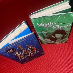 Bundle of 2 hardcover books: Mage Fire and Rise of the Isle of the Lost Books.